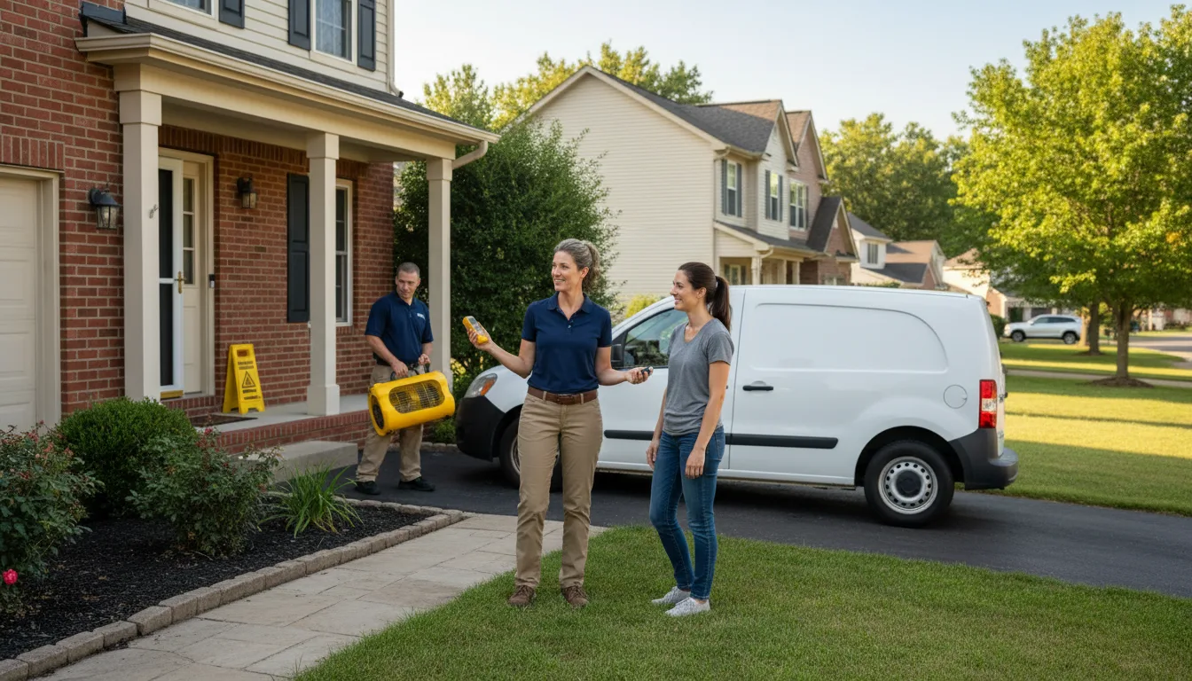 Residential water damage restoration in Sumner, GA